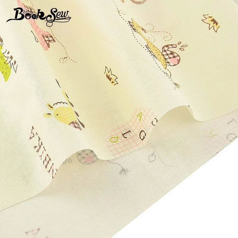 Booksew 100% хлопчатобумажная саржевая ткань для шитья четверть толстых текстиль