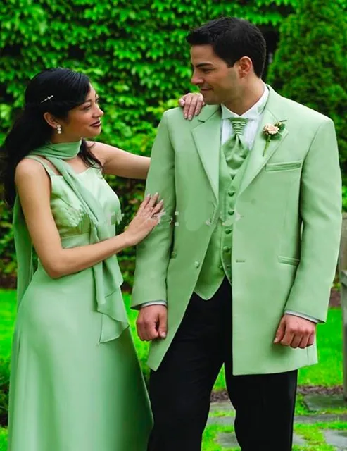 Latest Coat Pant Designs Mint Green Wedding Suits For Men Formal Latest Coat Pant Designs Mint Green Wedding Suits For Men Formal Custom Groom Blazer Loose Jacket
