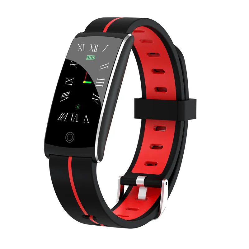 Red F10+ IP68 водонепроницаемый смарт-браслет цветной экран для плавания и езды на велосипеде фитнес-Браслет Пульс Монитор артериального давления для iphone - Цвет: Red