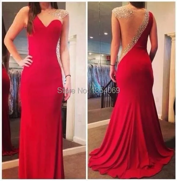 2015 New Design Crystal Sexy Party Dress Evening Dresses Custom Made Dyp68 | Свадьбы и торжества