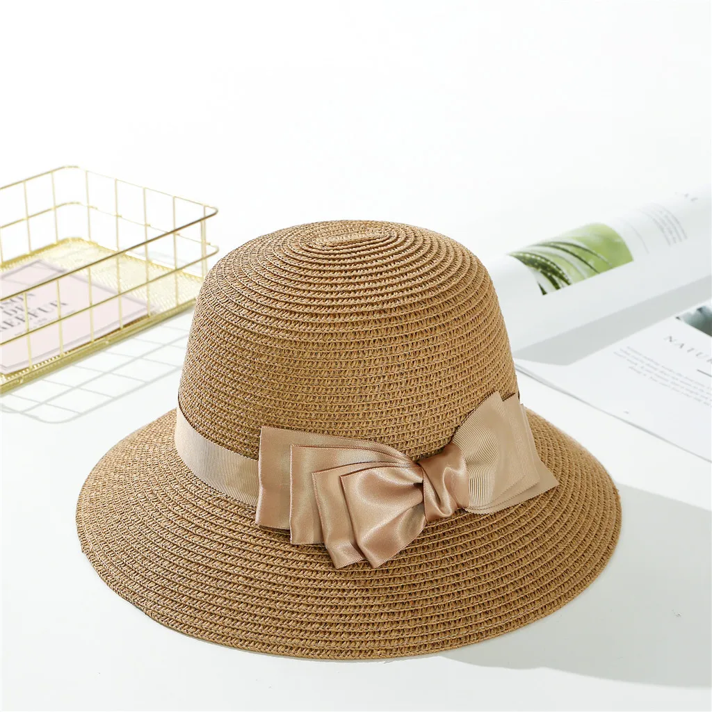 feitong Panama Hat Summer Kentucky Derby summer straw hat women big wide brim#35
