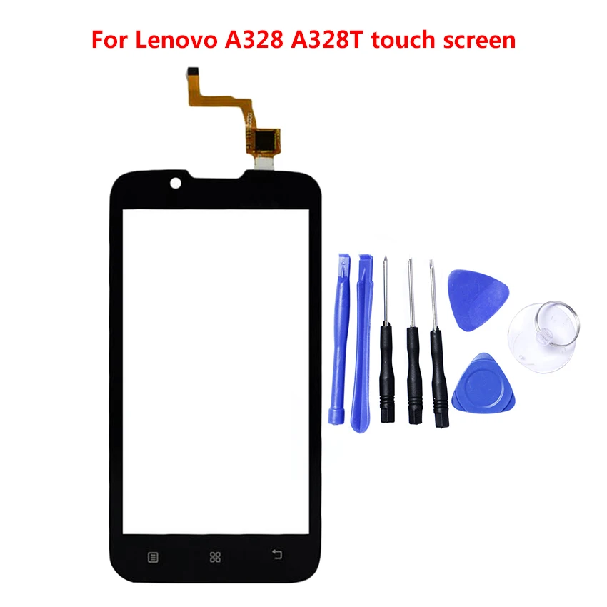 

Panel Sensor For Lenovo A328 A 328 A328t Phone Touchscreen Digitizer Replacement Outer Front Glass Screen Tools Touch
