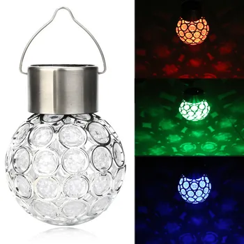

Waterproof Solar Rotatable Outdoor Garden Camping Hanging LED Round Ball Lights Home Garden Indoor Outdoor Decor Lamp #0525