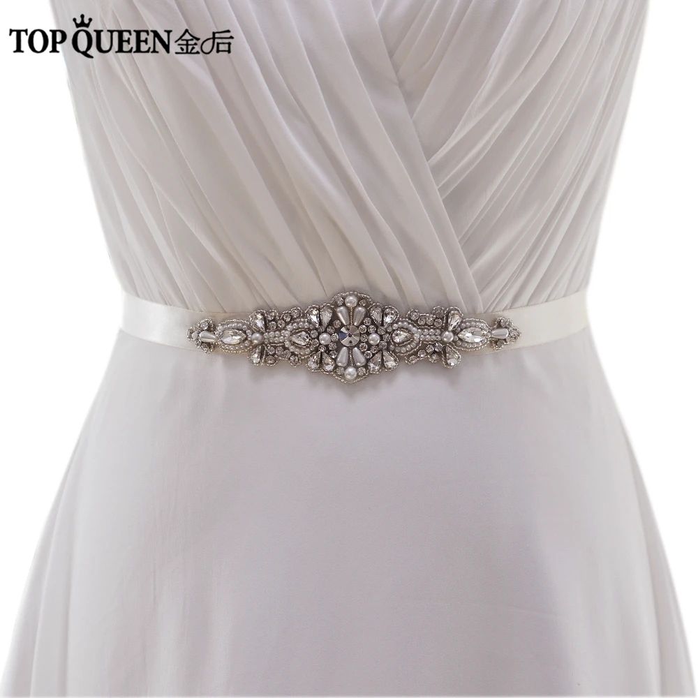 Topqueen Free Shipping S68 Stock Crystal Cheap Bridal Gown Accessory