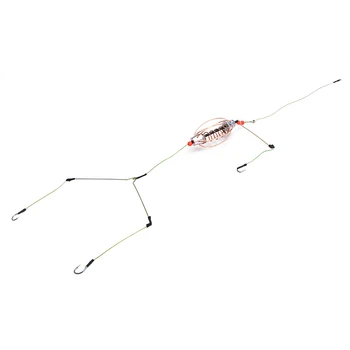 

FISH KING Fishing Hook Artificial Lure Bait Cage Set Fishing Feeder 1pc Baitholder Carp Lead Sinker Swivel Fishing Tackle GBG