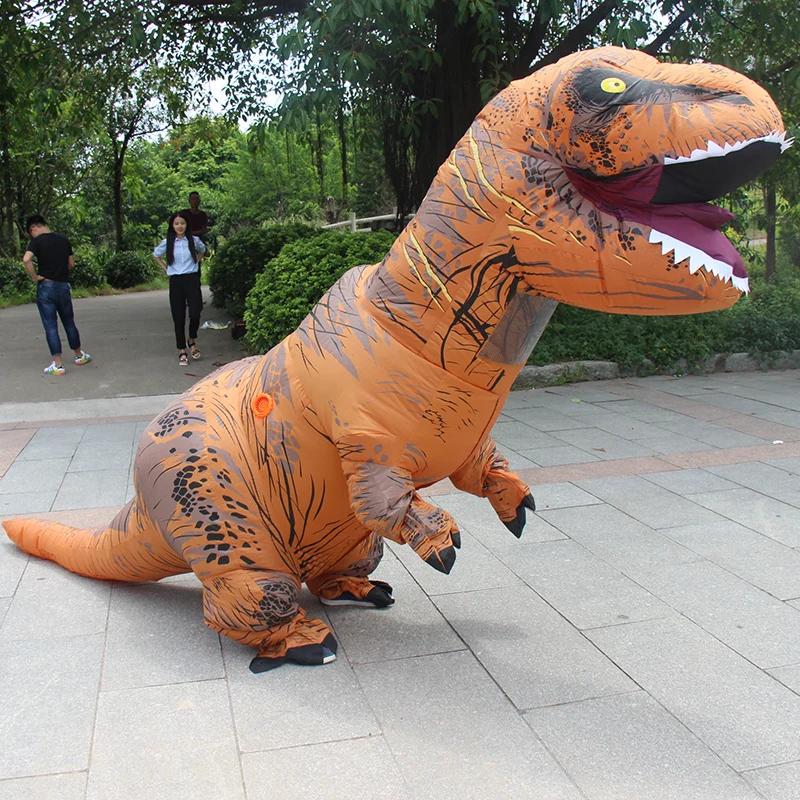Надувной костюм динозавра парк мира надувной динозавр Хэллоуин надувной костюм вечерние костюмы для взрослых Размер