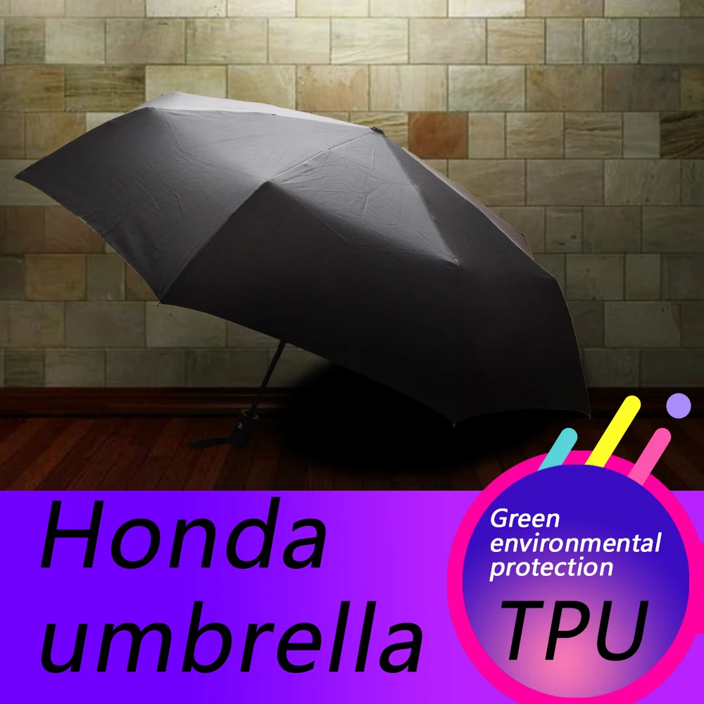 

Automatic Folding Umbrella Rain Sunshade Logo Umbrella Quality Windproof For Honda CRV C-RV Civic Accord 9 10 9th 10th Odyssey