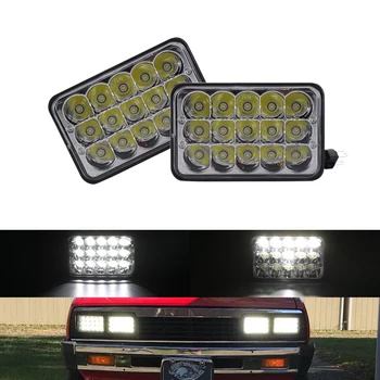 

4x6 Car Led Headlight Square Light Sealed High/Low Beam Replacement Headlamp Kits For Ford Trunks Offroad For Kenworth T800 T400