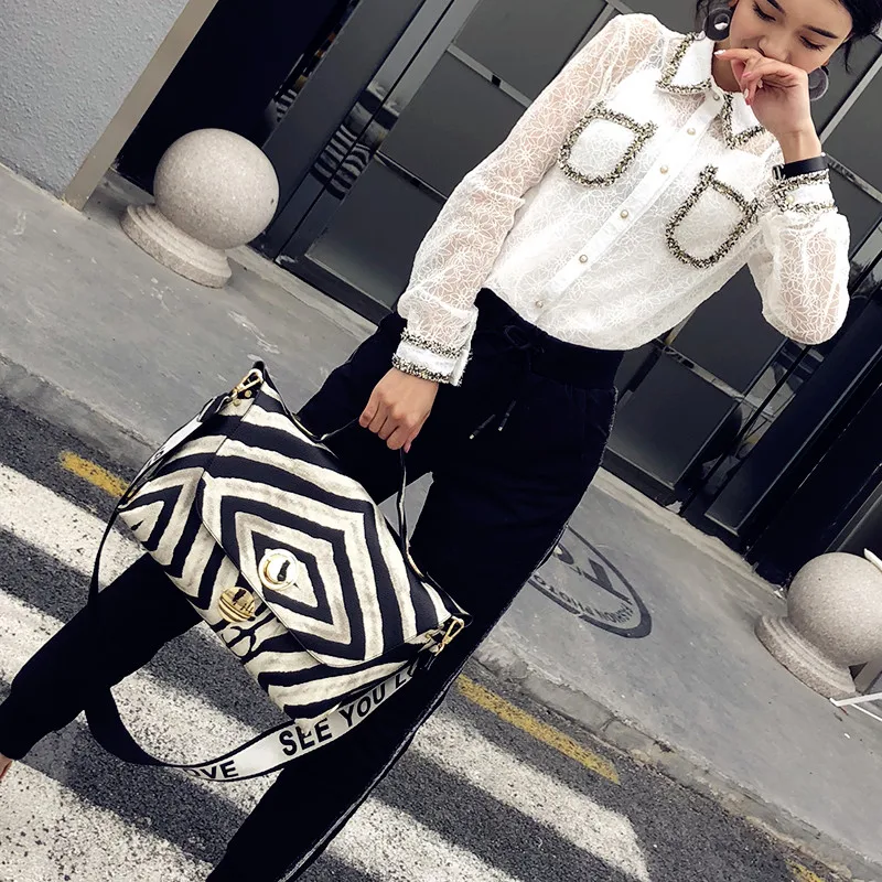 envelope bag stylish female big handbag leisure shoulder bag women zebra grain large capacity pu leather bag for girls tote (14)