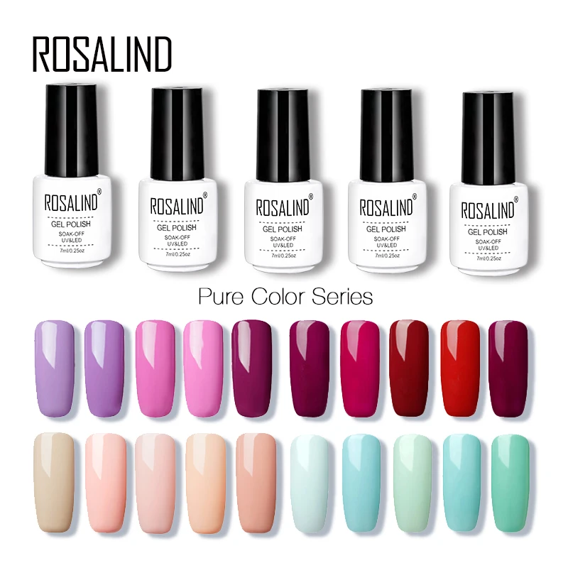 Nail Varnish Sets detail feedback questions about rosalind gel 1s 68 pure color series nail polish gel varnish nail art gel polish set for manicure nail extension design uv