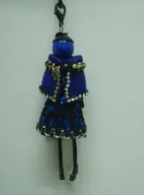 Venda quente! Bonito noble Vestido de Fios de Pano Boneca lojas de Presentes de Natal Colar de Jóias Mulheres Acessórios de Jóias