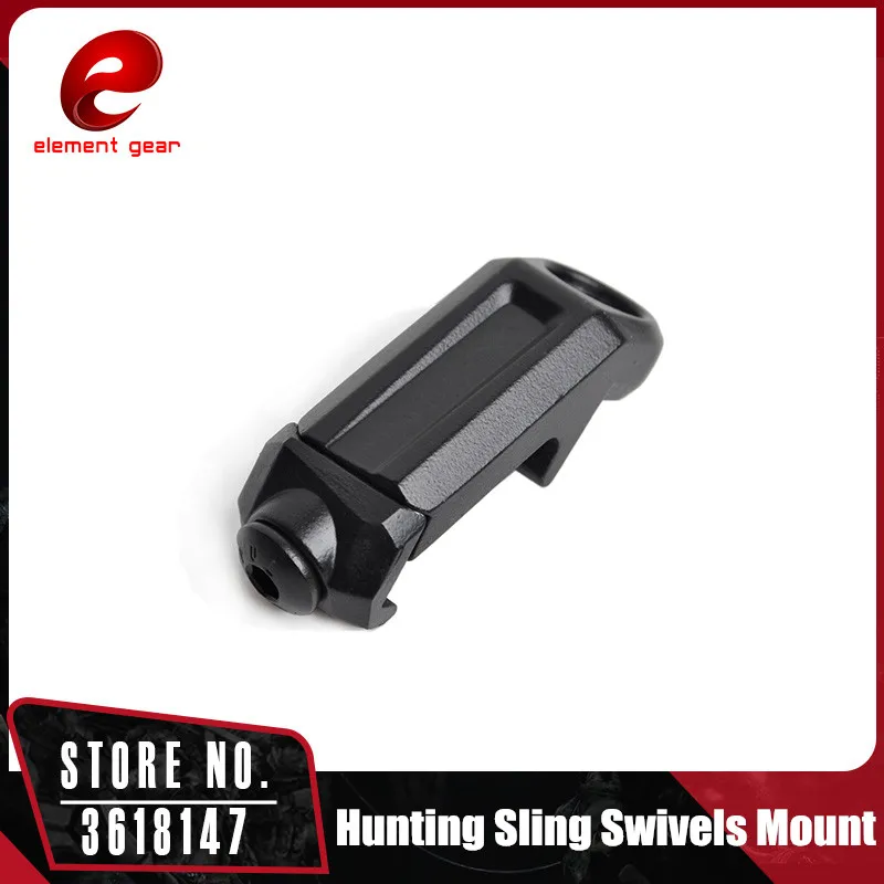 

Element Hunting Sling Swivels Rail Sling Attachment Mount for 20mm Picatinny Rails Black CY204