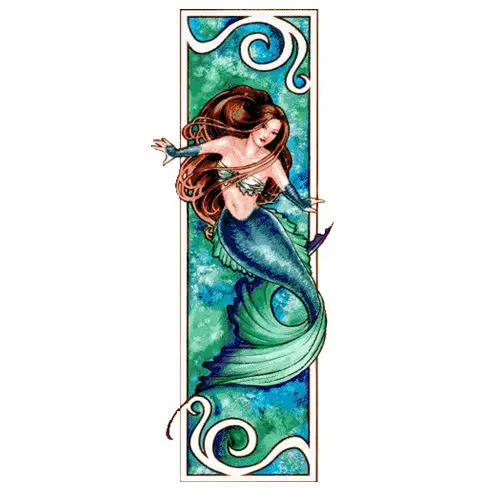 

Embroidery Package High Quality Mermaid-Green Cross Stitch Kits DIY Embroidery Kit Free Shipping