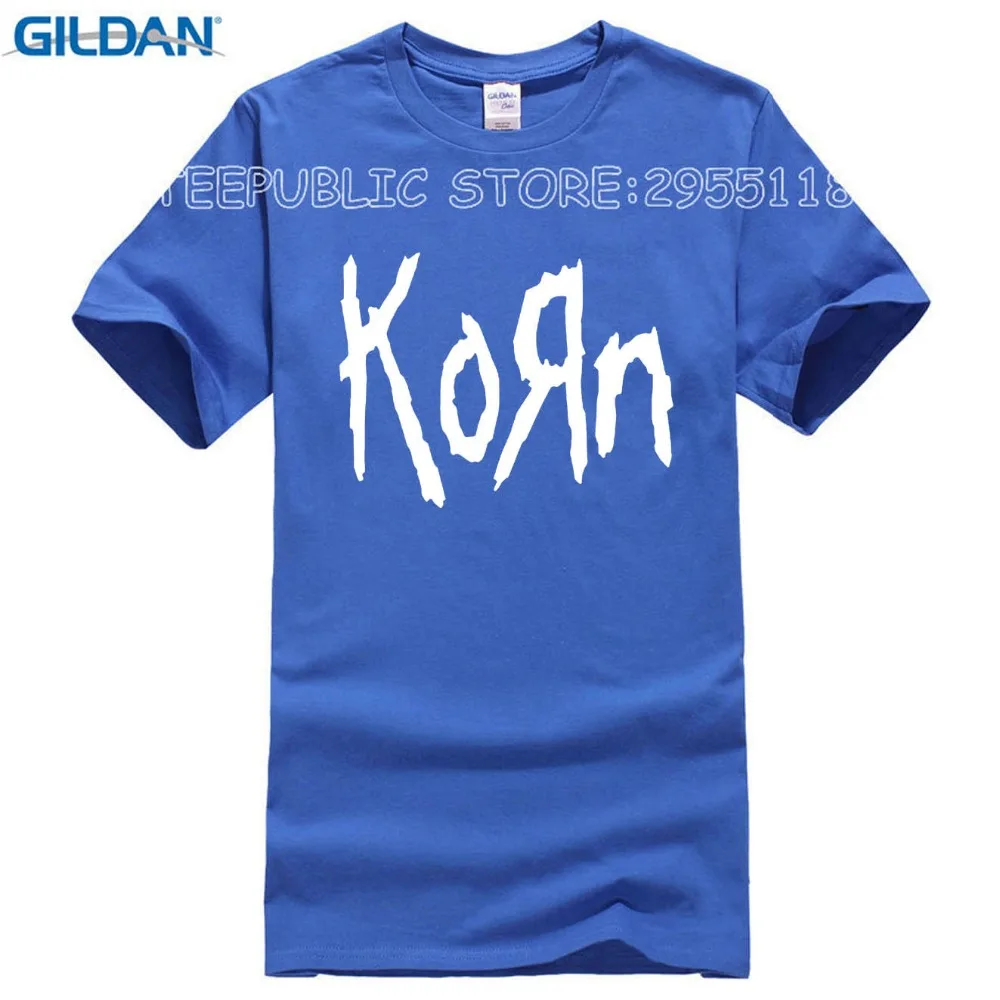 New mens t shirts fashion 2017 Korn Metal Rock band Logo Graphic T Shirt Cotton O Neck short sleeve Tee Shirt hip hop Sizejpg6jpg6jpg6jpg6