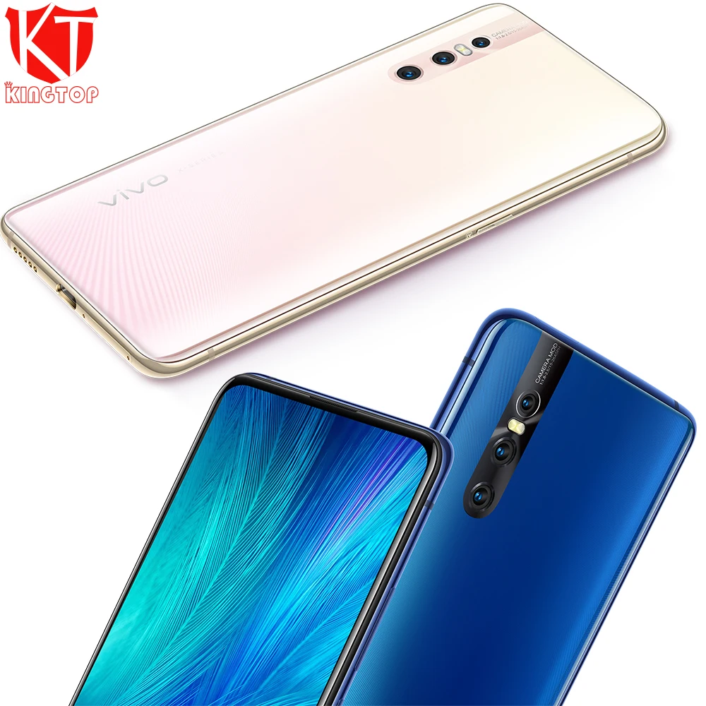 vivo X27, подъемная камера, 128 МП, мобильный телефон, 8 ГБ, 6,39 ГБ, дюймов, полный экран, четыре ядра, 4G, задняя камера, 3 камеры, сотовый телефон