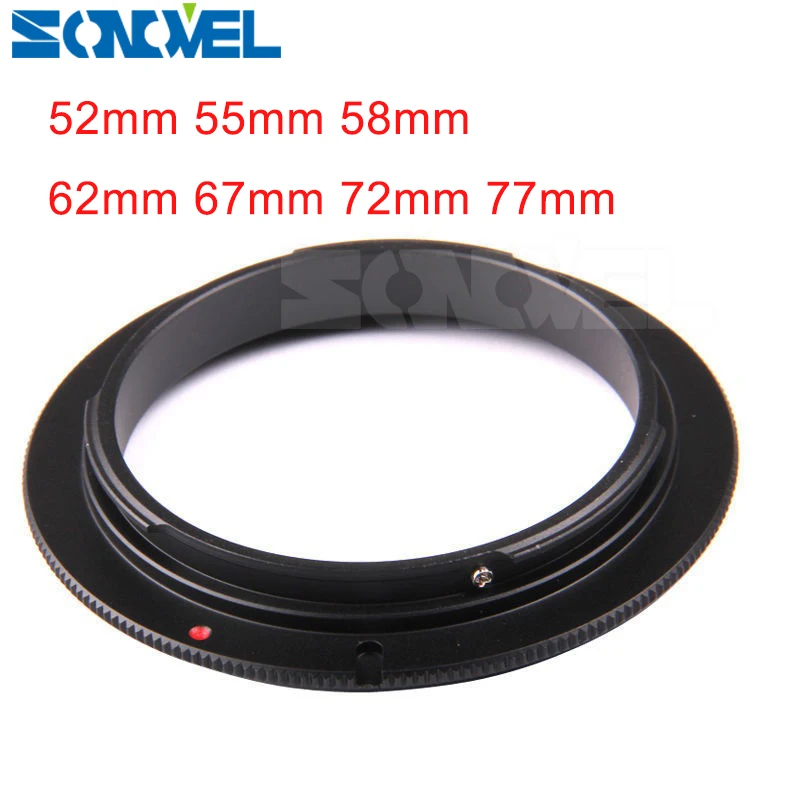 

AI-52mm 55mm 58mm 62mm 67mm 72mm 77mm Macro Lens Reverse Adapter Ring for Nikon AI AF Mount DSLR Camera lens