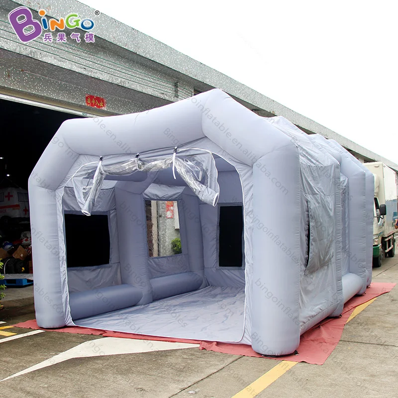  5.5X4X3 meters paint booth inflatable 18ft X 13ft X 10ft Inflatable Portable Spray Booth for car