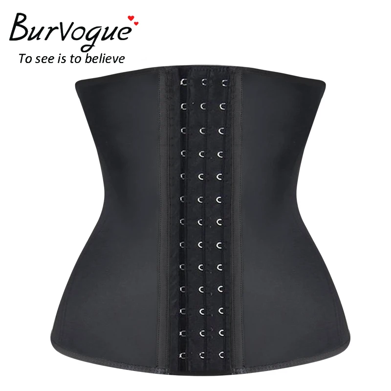 Burvogue Latex Waist Trainer Hot Shapers 9 Steel Bone Underbust Corset Weight Loss Waist Shaper Plus Size Sexy Waist Cincher Burvogue Latex Waist Trainer Hot Shapers 9 Steel Bone Underbust Corset Weight Loss Waist Shaper Plus Size Sexy Waist Cincher