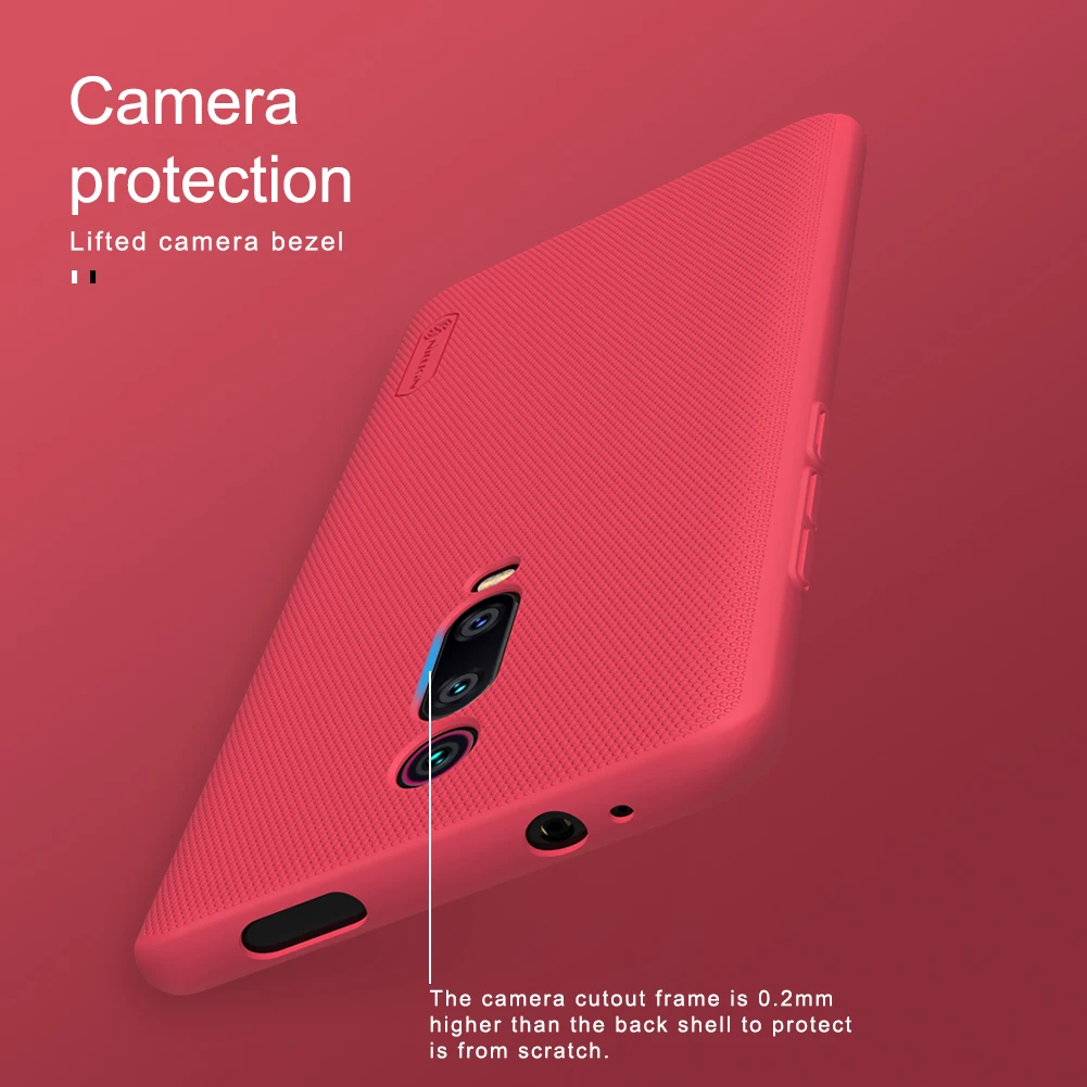 For Xiaomi Mi 9T Case Cover Nillkin Frosted Shield Back Case For Xiaomi Mi 9T Pro Mi 9 T Redmi K20 Hard Matte Bumper Gift Holder