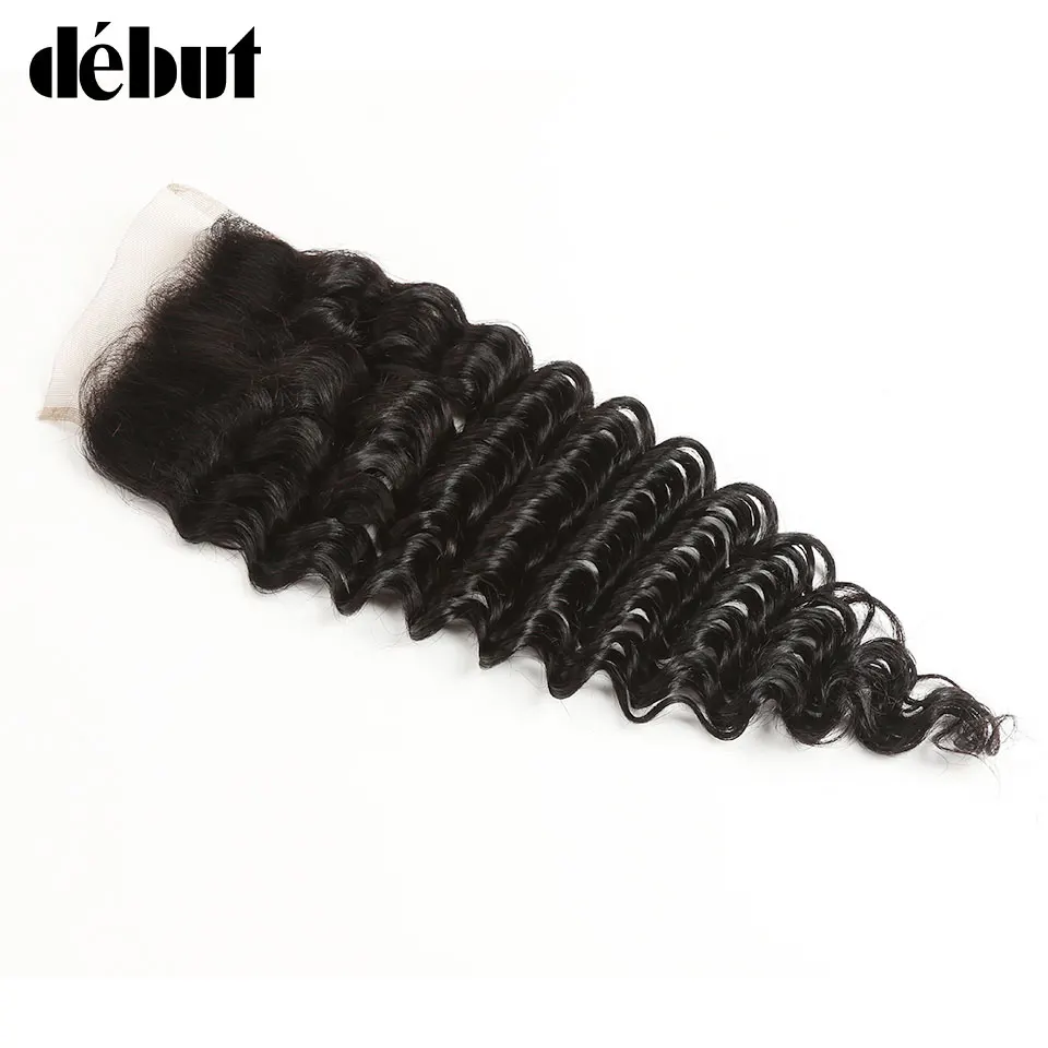 Debut Loose Deep Wave Bundles With Closure Non Remy Brazilian Human Hair Weave 3 Bundles With Closure 4x4 Lace Closure Debut Loose Deep Wave Bundles With Closure Non Remy Brazilian Human Hair Weave 3 Bundles With Closure 4x4 Lace Closure