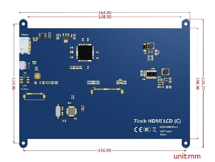 " ЖК-Дисплей HDMI для Raspberry Pi Ultra Clear ips экран