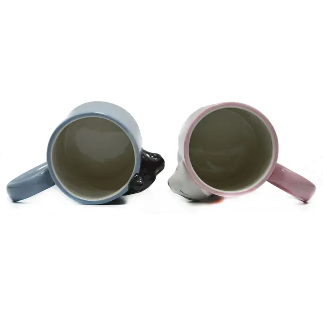 Tazze Gatto Con Coperchio E Cucchiaio - Set Da 2 In Ceramica, 400ml, Per Tè E Caffè, Regalo Perfetto - Foto 5