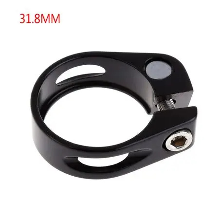 31.8 / 34.9mm 20g Aluminium Alloy MTB Road Bicycle Quick Release Seatpost Clamp Bike Cycling Seat Post Tube Clip Bike Parts - Цвет: Black 31.8cm