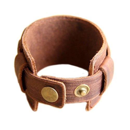 Мужской Браслет манжета из натуральной кожи в стиле панк|bangle bracelet wholesale|bangle boxbangle
