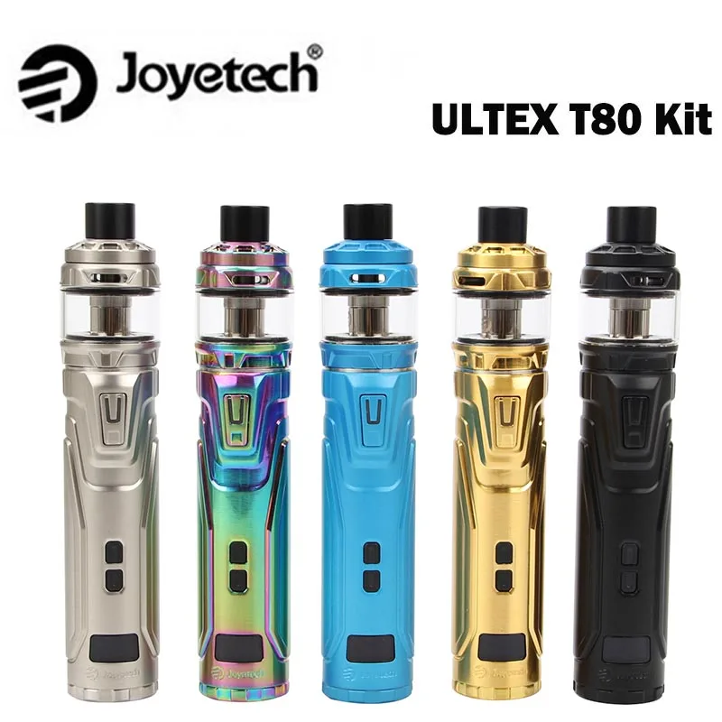 

Joyetech ULTEX T80 Kit 80W Vape With CUBIS Max Tank 5ml&Top Airflow Fit Single 18650 Cell E Cigarette Vapor