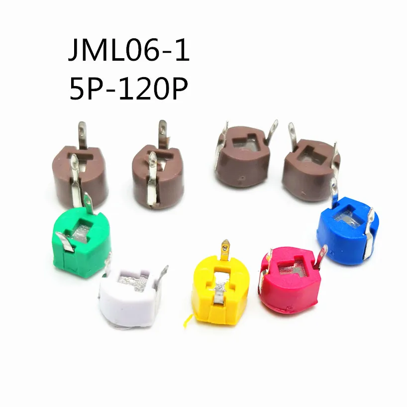 

20Pcs/lot original JML06-1-20P 20pf 6mm JML06-1 DIP trimmer Adjustable capacitor 5P 10P 20P 30P 40P 50P 60P 70P 120P