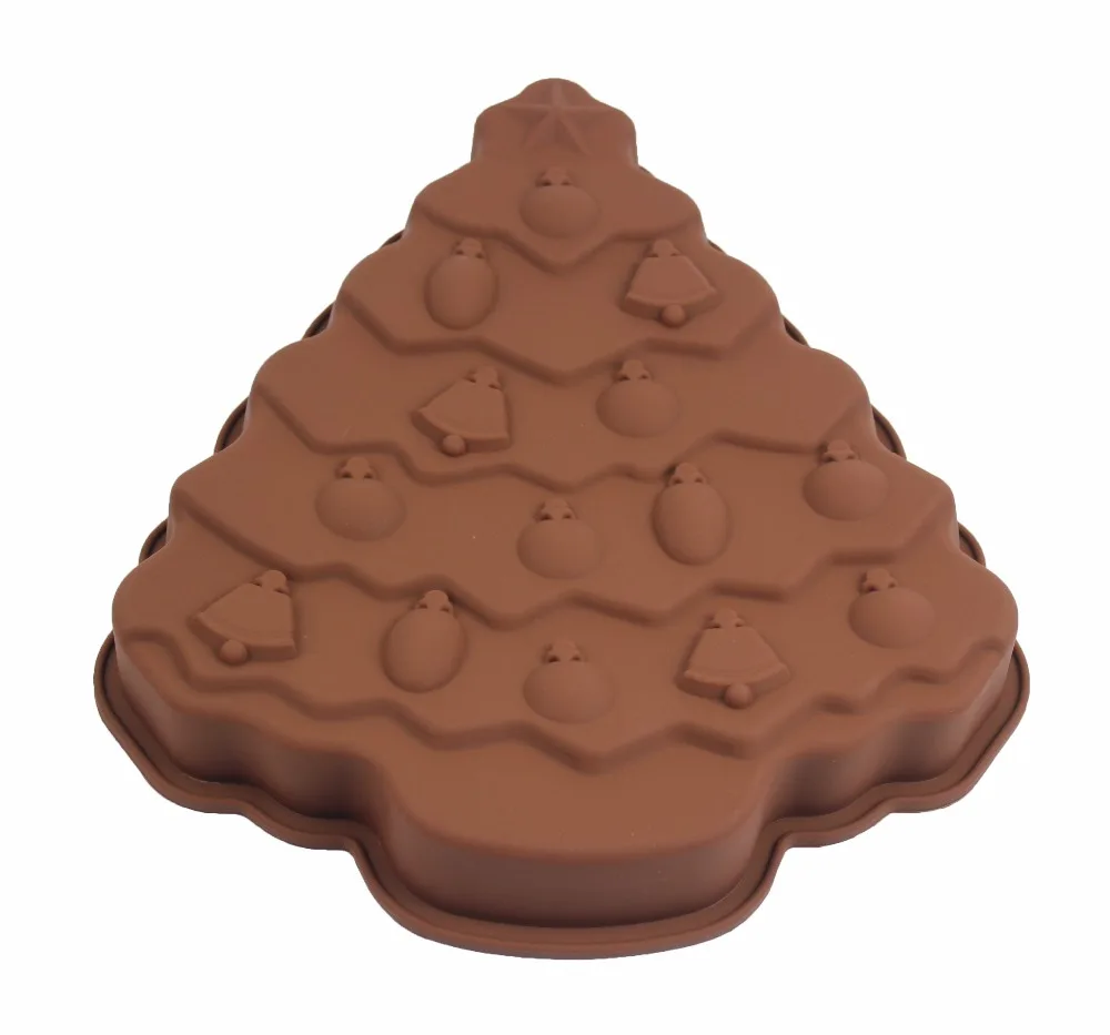 Big Size Christmas Tree Shape Silicone Cake Mold DIY Christmas