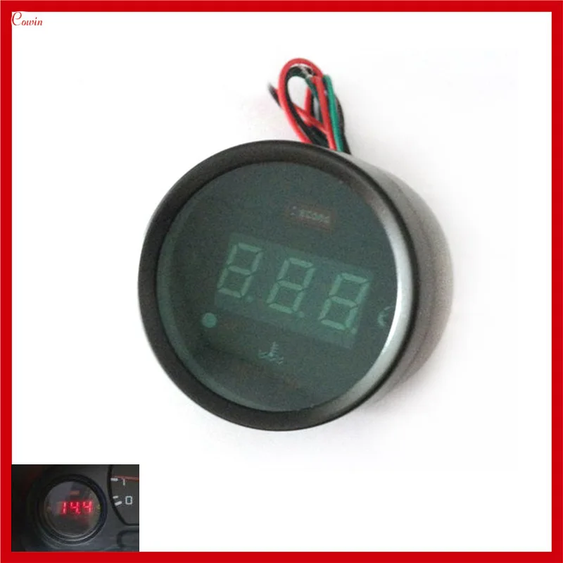 

New Red Led Digital Number 12V Truck Car Water Temperature Gauge Thermometer Sensor