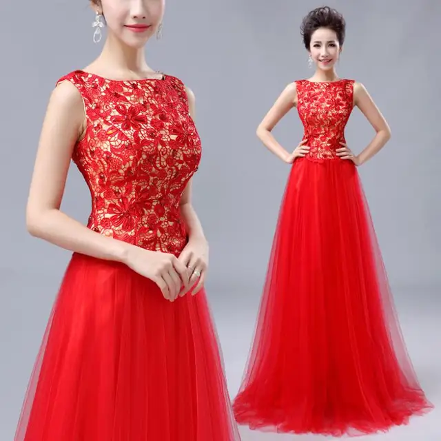 2017 New Bride Embroidered Flowers Beautiful Fashion Shoulder 2017 New Bride Embroidered Flowers Beautiful Fashion Shoulder Evening Dress Long Prom Dresses