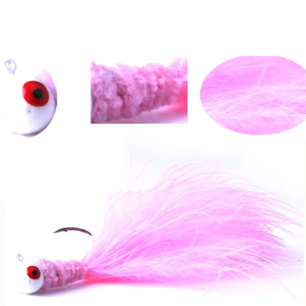 5 шт. Красочные хвост стример гольян рыбалка Мухи нахлыстом приманки(4 цвета на выбор