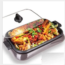 Печь электрическая печь для барбекю Корейская бытовая сковорода с антипригарным покрытием бездымный внутренний бумажный пакет для выпечки рыбы тарелки кастрюли