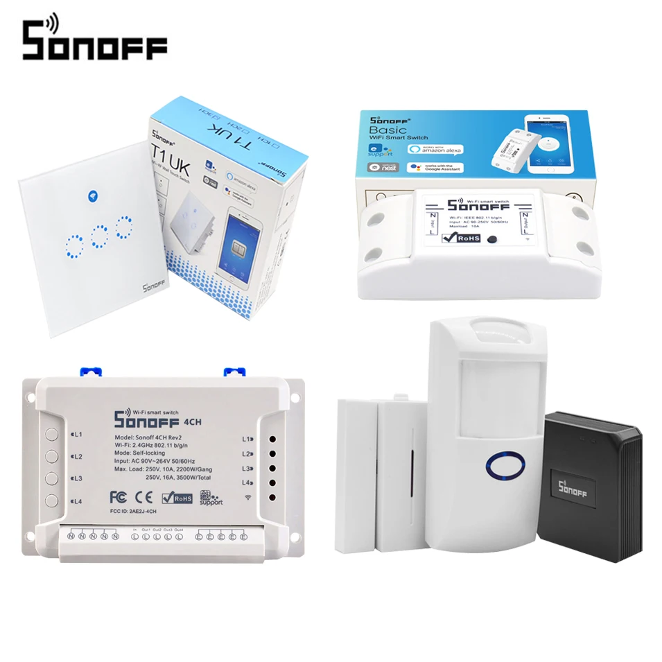 Buy Sonoff 4CH R2 Wifi Switch/ RF Bridge 433MHZ
