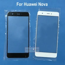 Noir Or Blanc Avant Outer Lentille En Verre De Réparation Écran Tactile Pour Huawei Nova CAN-L01 CAN-L02 CAN-L03 téléphone panneau pièces