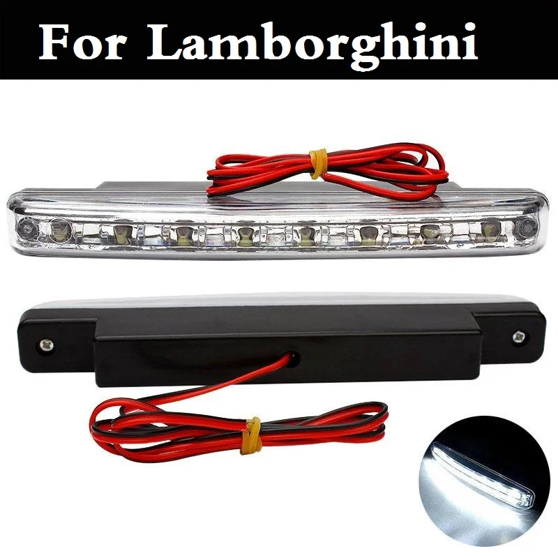 Автомобильные дневные ходовые огни 8 LED DRL супер белая головная лампа для Lamborghini