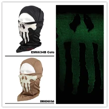 EMERSON Ghost мульти капюшон светящаяся маска Шарф военный камуфляж EM6634 Skullies