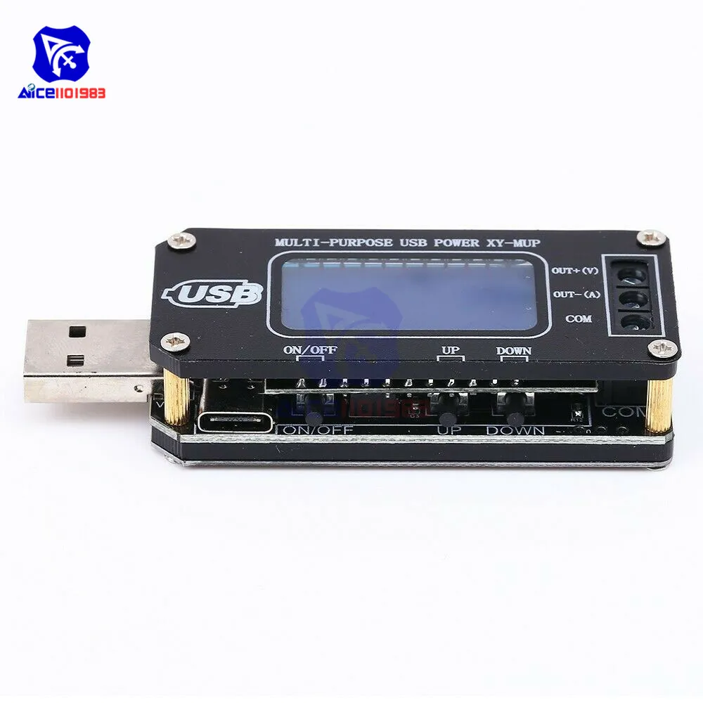 Diymore DC USB Шаг вверх/вниз Питание модуль 3 5 V 12V постоянного тока до 1 0 24V Регулируемый