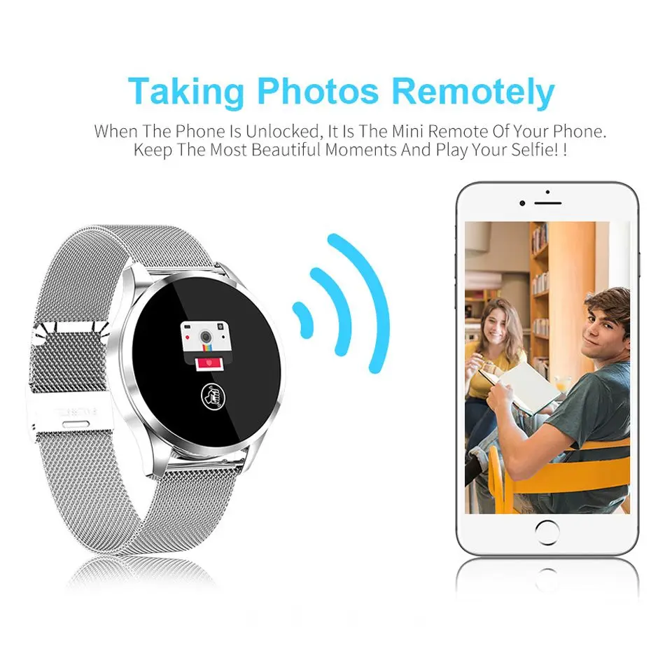 Newwear Q9 Smart Uhr Männer Frauen Mode Business Wasserdichten Herz Rate Blutdruck Monitor Fitness Armband Smartwatch VS Q8