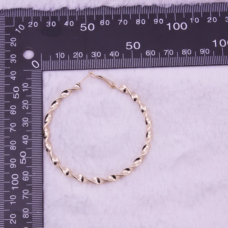 Simple Design Good Quality Large Circle Round 6CM Big Hoop Earring for Women Fashion Jewelry Earring Brincos - Image 3