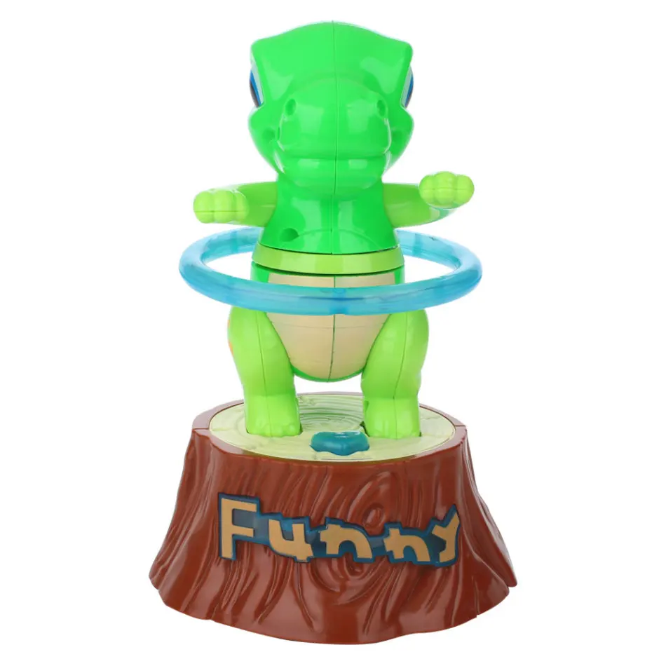 Beste Elektrische Muziek Dinosaurus Fitness Speelgoed Plastic Groene Interessante Game Development Start Vermogen Voor Kinderen Kids