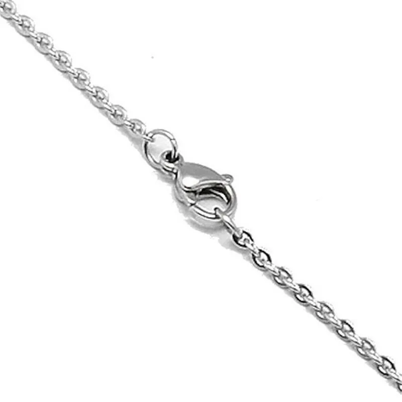 

10pcs/lot Width 2mm Silver Stainless Steel Snake Chain Necklace With Lobster Clasp Twist Chain DIY Necklace 50cm