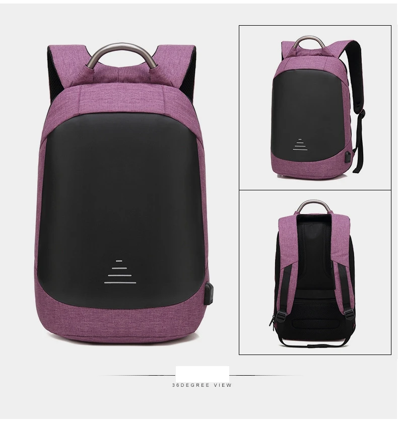 Мужские многофункциональные 15,6 рюкзаки для ноутбука с защитой от кражи, водонепроницаемые Рюкзаки с зарядкой через USB для мужчин, вместительный рюкзак для отдыха и путешествий