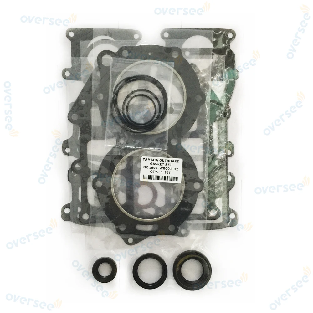 OVERSEE 55HP 60HP Gasket Kit  697-W0001-02 For Yamaha Outboard Engine Power head Repair 