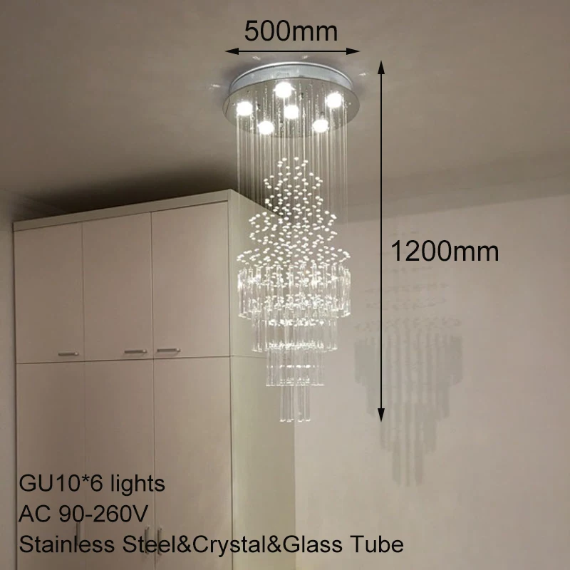Современные кристалл Европа Винтаж люстра империи с GU10 6 светильники для гостиной спальня холле отеля лобби Ресторан чердак кафе