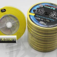 8 переплетения 100 м PE плетеная леска Рок Рыбалка 3 цвета 16/18/20/23/ 27/31/37/40/42/45/47/50/65/80/ 100/120/150lb