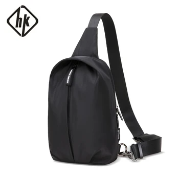 

Hk New Fashion Chest Bag for Men Casual Crossbody Bags Messenger Bag Waterproof Phone Wallet Male for Male Single Pack