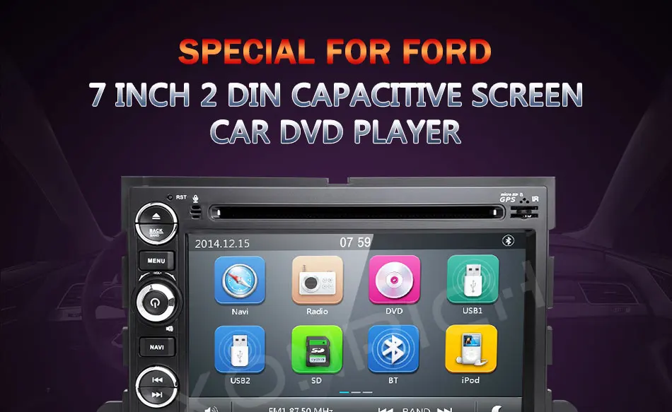 2 Din Автомобильный dvd-плеер gps навигация для Ford F150 F250 F350 F450 Mustang Fusion Explorer Edge Escape Mercury 2005 2007 экран 3g